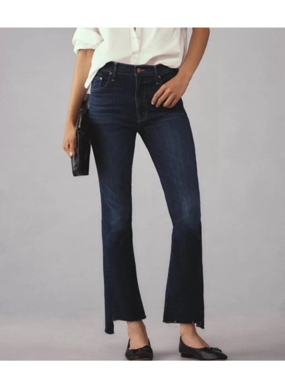 MOTHER DENIM The Insider Crop Step Fray Stretch Jeans Off limits 23